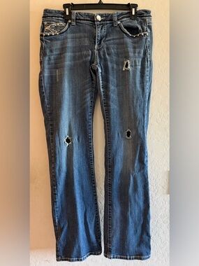 LA Idol, size 13, distressed jeans